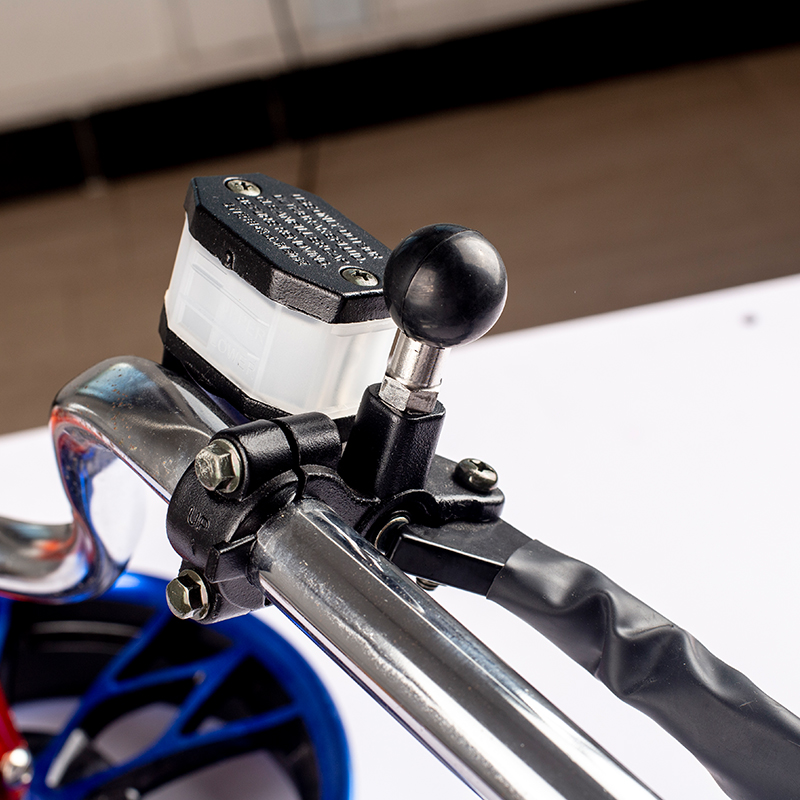 摩托车电动车后视镜螺丝球头底坐M8M10手机支架配件不锈钢牢固