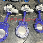 电压AC380V 厂家批发 单闸板耐高温电动刀型闸阀DN125 PZ973H 10C