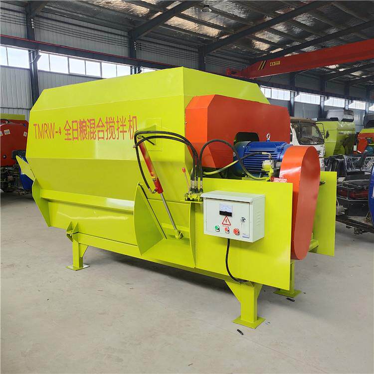 固定式玉米秸秆粉碎搅拌一体机TMR全日粮混合饲料搅拌机制备机