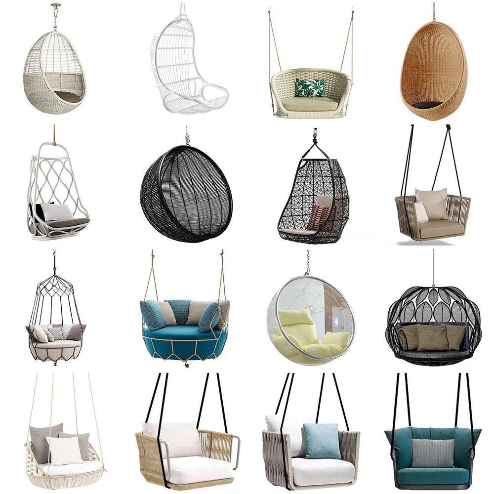 户外吊篮秋千悬挂休闲吊篮秋千网红阳台绳编秋千摇椅沙发编制鸟巢