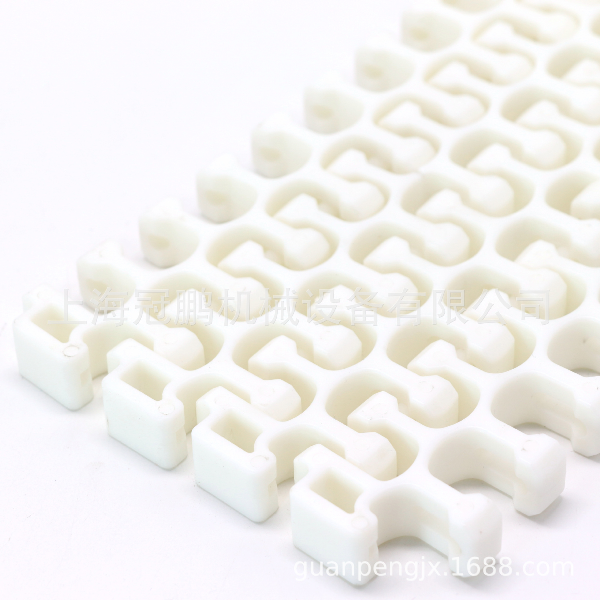 转弯输送带2400转弯塑料网链300模块塑料网带46节距转弯模组网带