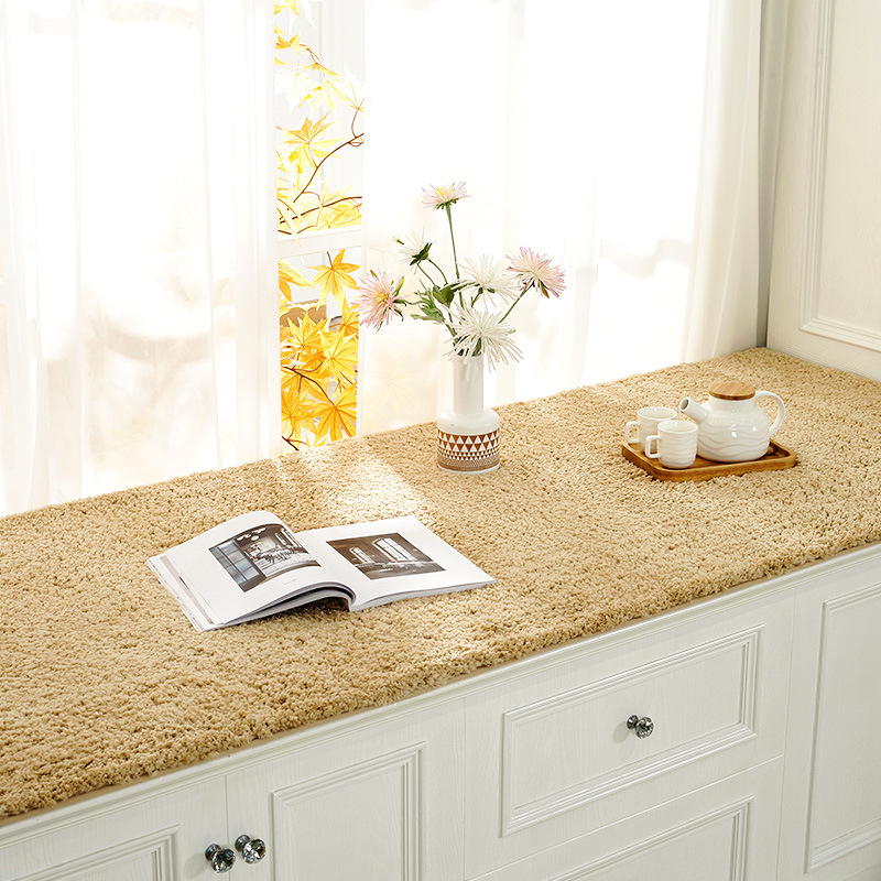 加厚茸绒简约飘窗垫窗台垫榻榻米垫子阳台垫可机洗源头厂家批发