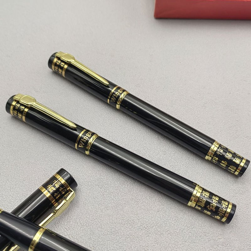 永生1130金属刻花宝珠笔 黑色水笔 重手感商务办公签字笔