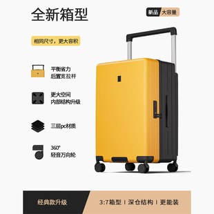 希尔顿2026新款拉杆箱女结实耐用加厚旅行箱行李箱拉链24寸密码箱