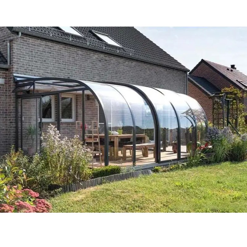 可移动阳光房定制封阳台露台花园智能电动伸缩防违建玻璃房阳光房