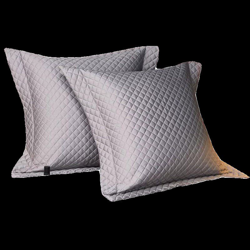 140支长绒棉靠垫枕套夹棉纯色大抱枕50*50CM床品60*60*80一对