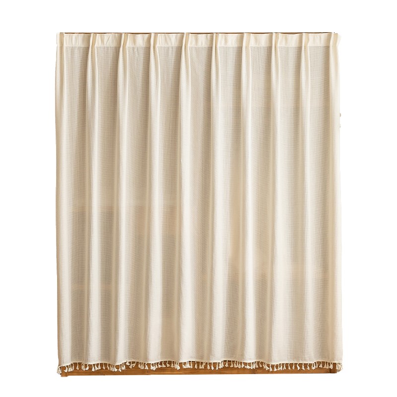 衣柜遮挡帘柜子门帘纱帘鞋架书柜防尘储物柜杂物免打孔遮丑布帘子