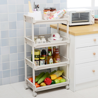 厨房塑料架子水果蔬菜架客厅宿舍落地多层置物架浴室整理架收纳架