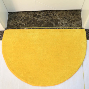 家用金黄色门口进门地垫门垫卧室门厅红色半圆形地毯浴室绿色脚垫