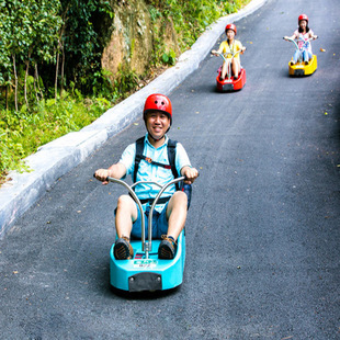 户外山道滑车单人山地滑车斜滑坡滑车景区网红无动力设备厂家直销