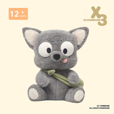 X3COMMUNE 捣蛋小分队企鹅小羊小狼女生睡觉抱娃娃毛绒玩偶公仔