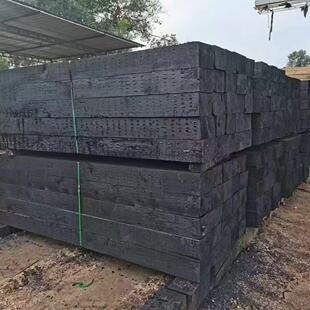 油浸枕木10x10辐射松木方煤矿用承重铁路轨道木坑木枕木垫木