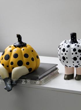 现代简约奶油风创意趣味南瓜摆件样板间客厅卧室书房桌面软装饰品