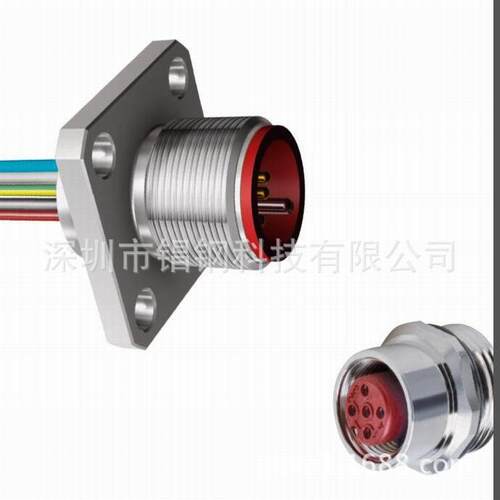 M12 Right Angle Cable Plug,  Poles 4, D-Coded M12圆形连接器