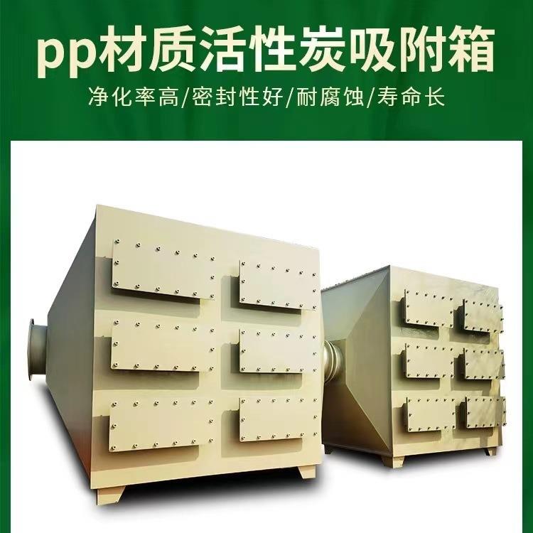 PP活性炭环保吸附箱二级干式过滤器除臭味废气处理净化设备