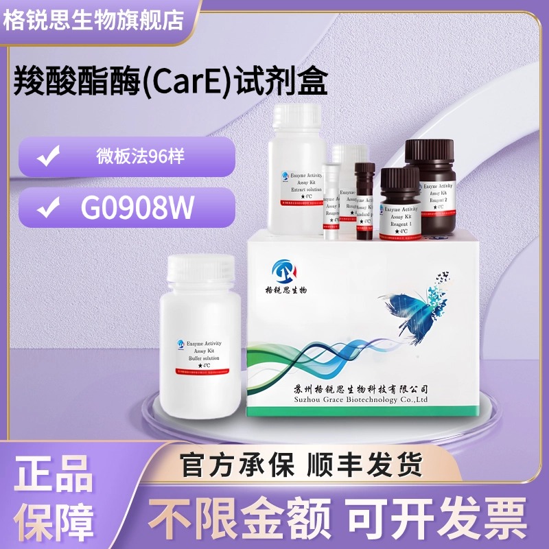 格锐思生物 羧酸酯酶(CarE)试剂盒 G0908W 微板法 96样