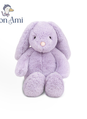 美国monami莫奈美兔子希瑟毛绒小兔玩偶定制刺绣玩具年货节礼物