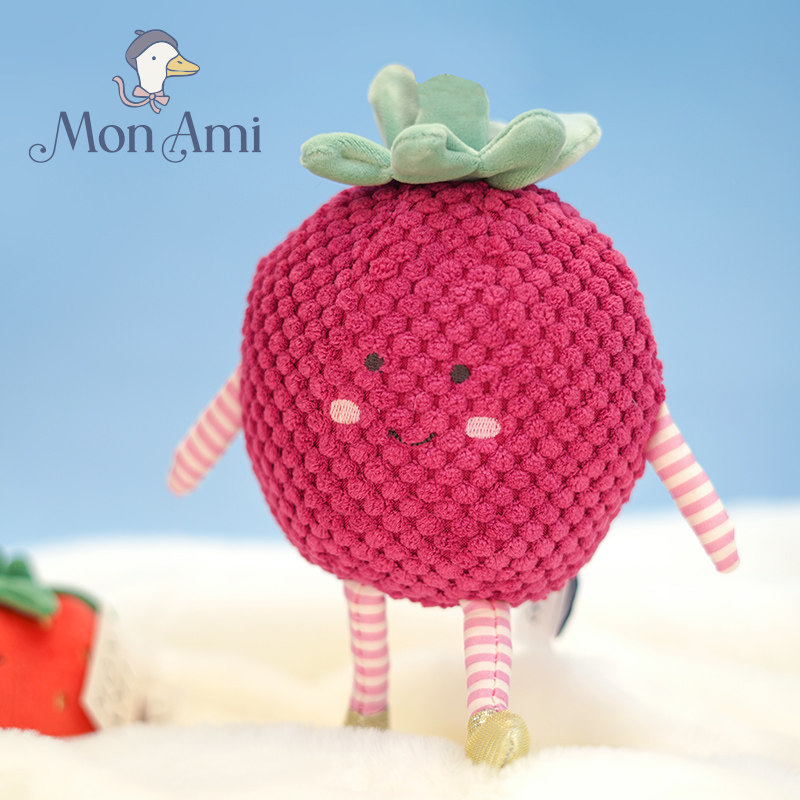 美国monami莫奈美莓果莉佐毛绒玩具可爱青柠趣味柠檬公仔水果玩偶