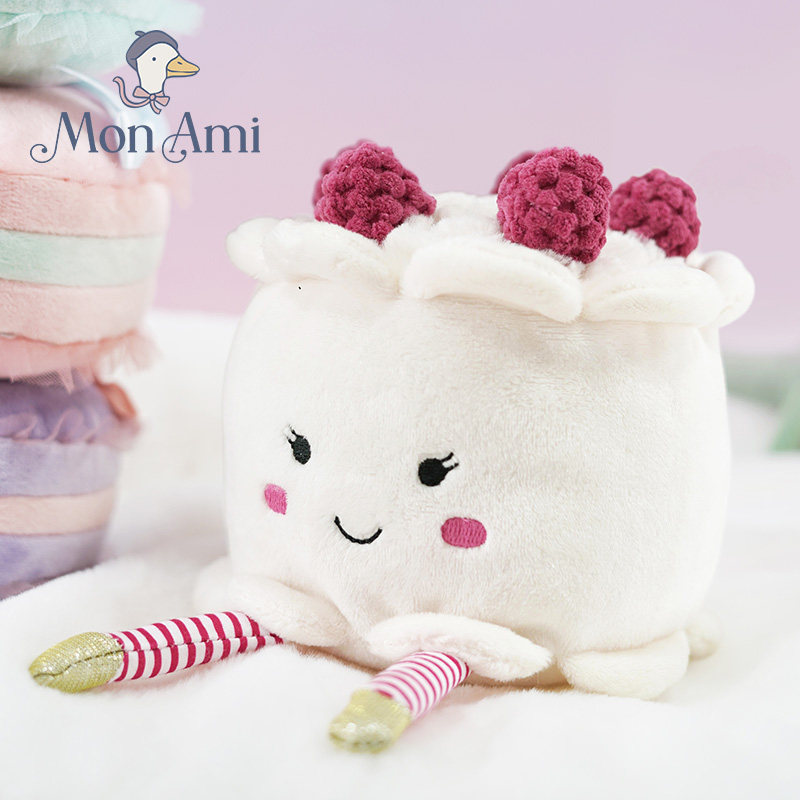 美国monami莫奈美白色树莓蛋糕毛绒玩具送女友玩偶生日礼物情人节,玩具/童车/益智/积木/模型,毛绒/玩偶/公仔/布艺类玩具,淘宝优惠券,粉丝福利购,淘宝优惠卷