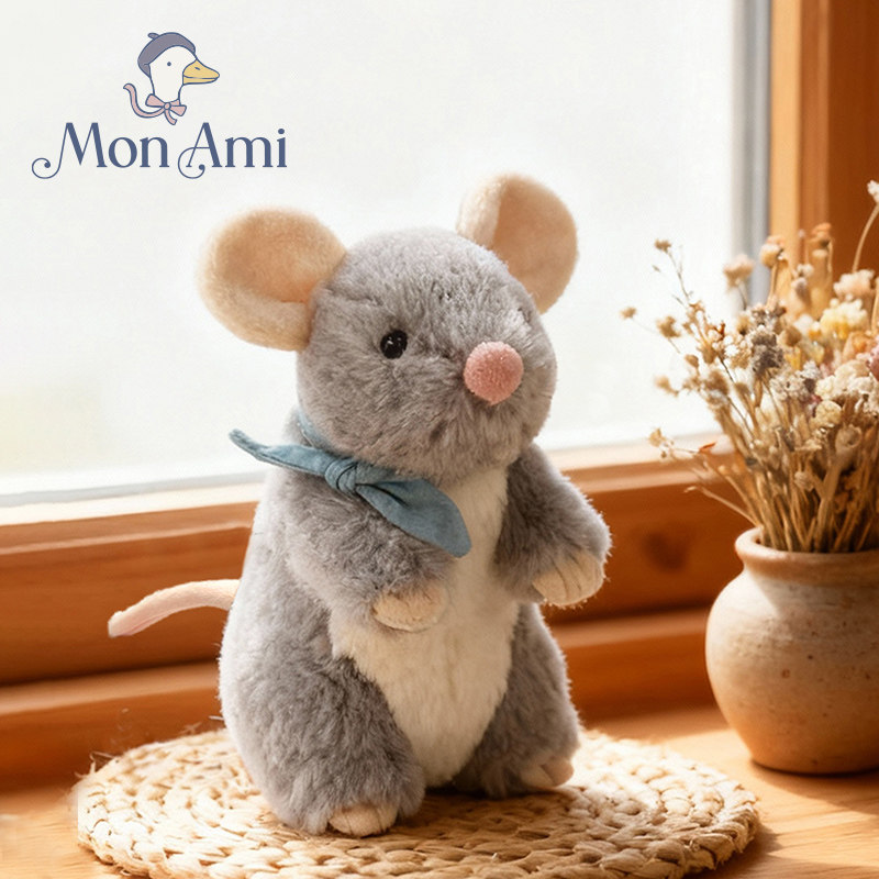 美国monami莫奈美可爱老鼠毛绒玩偶啃啃鼠公仔玩具送女孩男生礼物