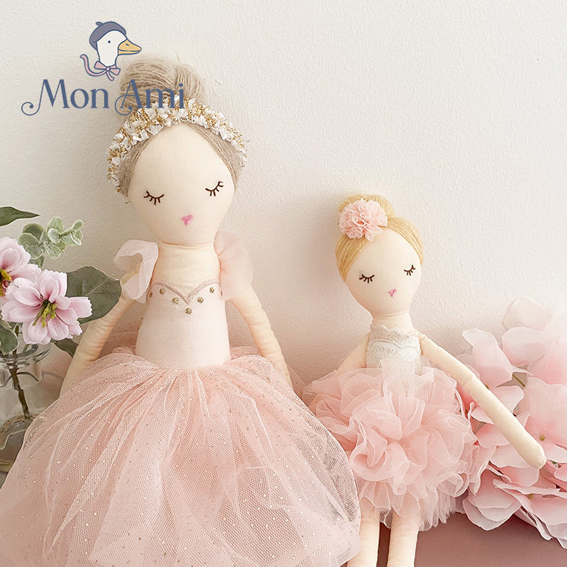 美国monami莫奈美优雅夏洛特芭蕾毛绒娃娃公仔玩偶玩具情人节礼物