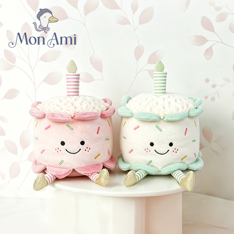 明星同款美国monami莫奈美可爱生日蛋糕毛绒玩具公仔玩偶礼物女孩