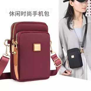 手机包女2025新款时尚百搭单肩斜挎包女士小包轻便防水腰包手机包