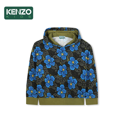 【2025秋冬新品】KENZO KIDS童装儿童休闲连帽运动卫衣K61433