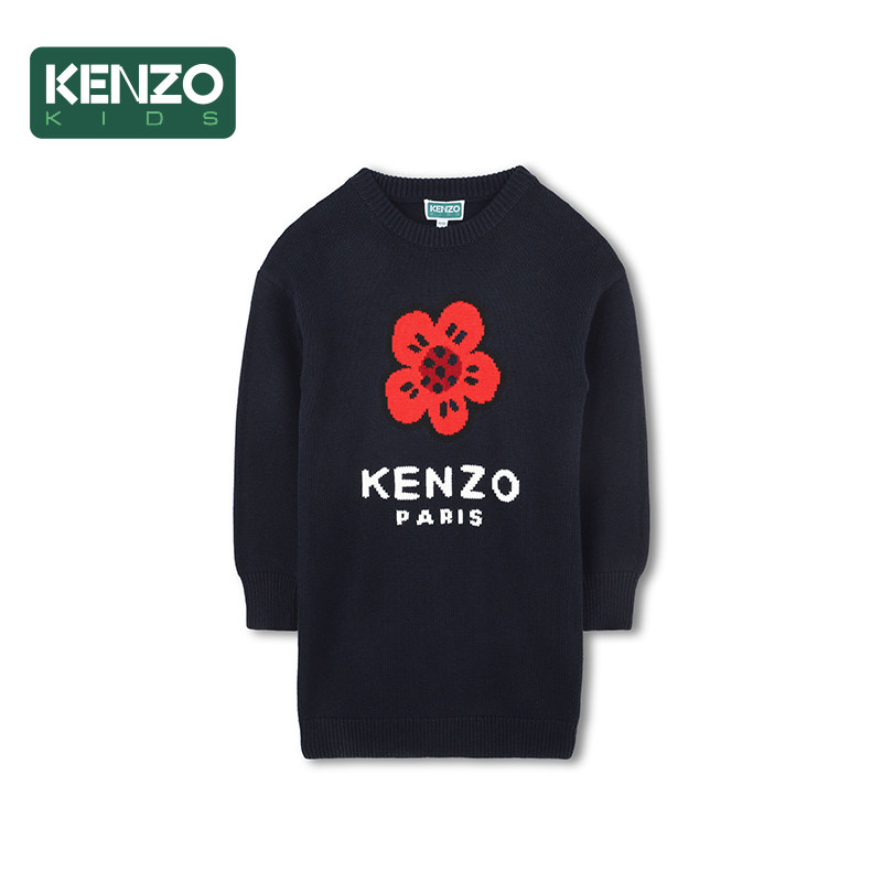 【断码特惠】KENZO KIDS童装儿童休闲针织连衣裙K61356图片