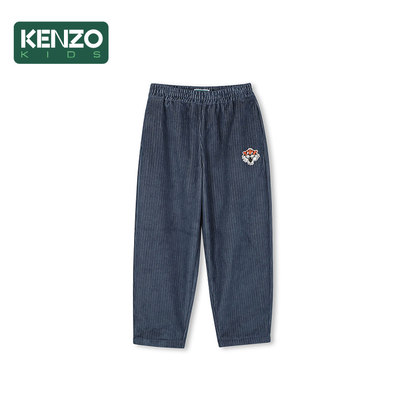 【断码特惠】KENZO KIDS童装儿童休闲丝绒宽松长裤K61460