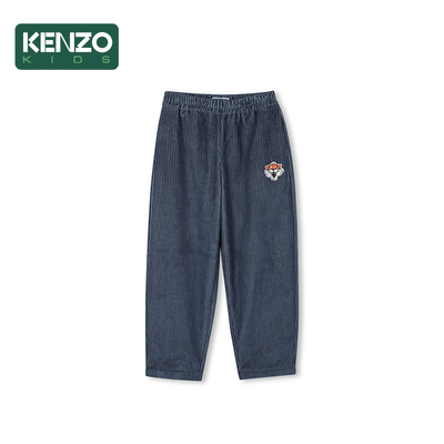 【断码特惠】KENZO KIDS童装儿童休闲丝绒宽松长裤K61460