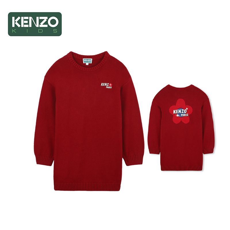 【2025秋冬新品】KENZO KIDS童装儿童休闲针织连衣裙K61344图片