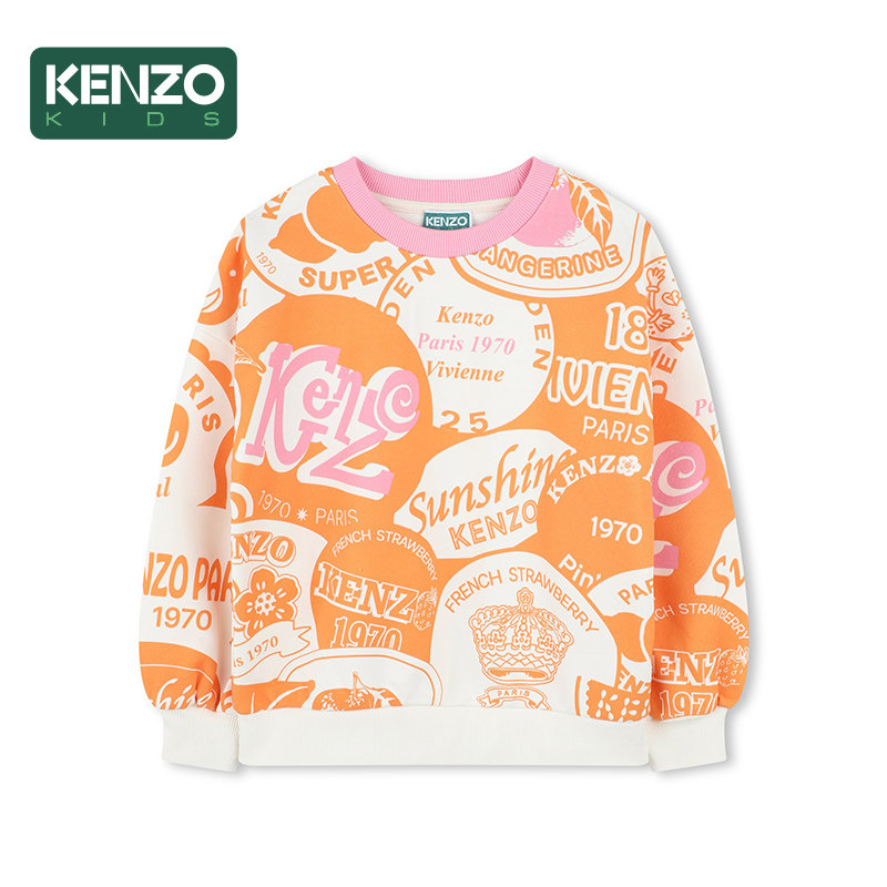 【早秋甄选】KENZO KIDS童装休闲宽松圆领卫衣套头衫K61050