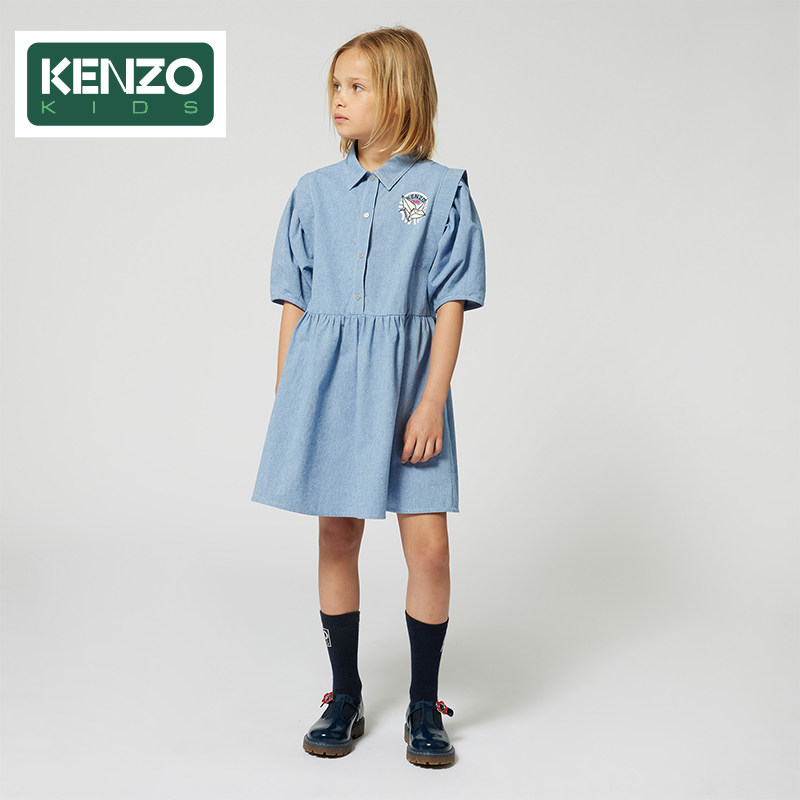 【断码特惠】KENZO KIDS童装女童春夏休闲连衣裙K61011