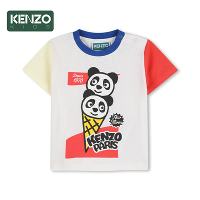 KENZOkids印花圆领T恤