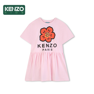 【季末】 KENZO KIDS童装女童经典海棠花连衣裙K61793