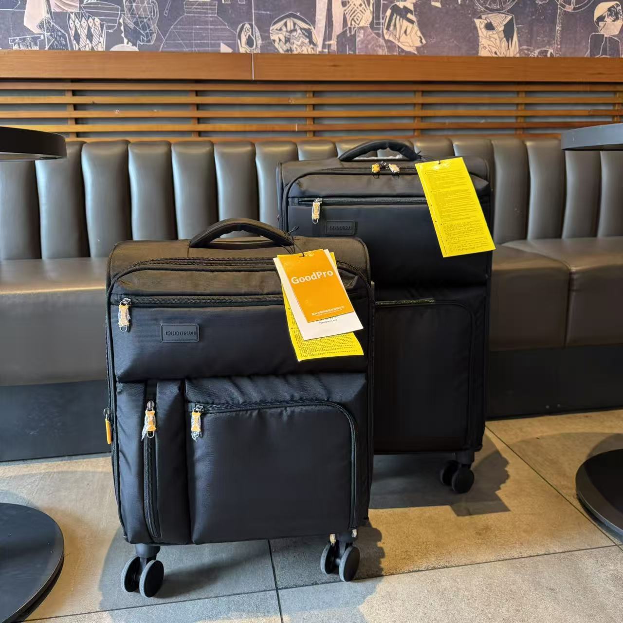 新品超轻牛津布出口拉杆箱20万向轮多口袋行李旅行箱学生24寸28寸