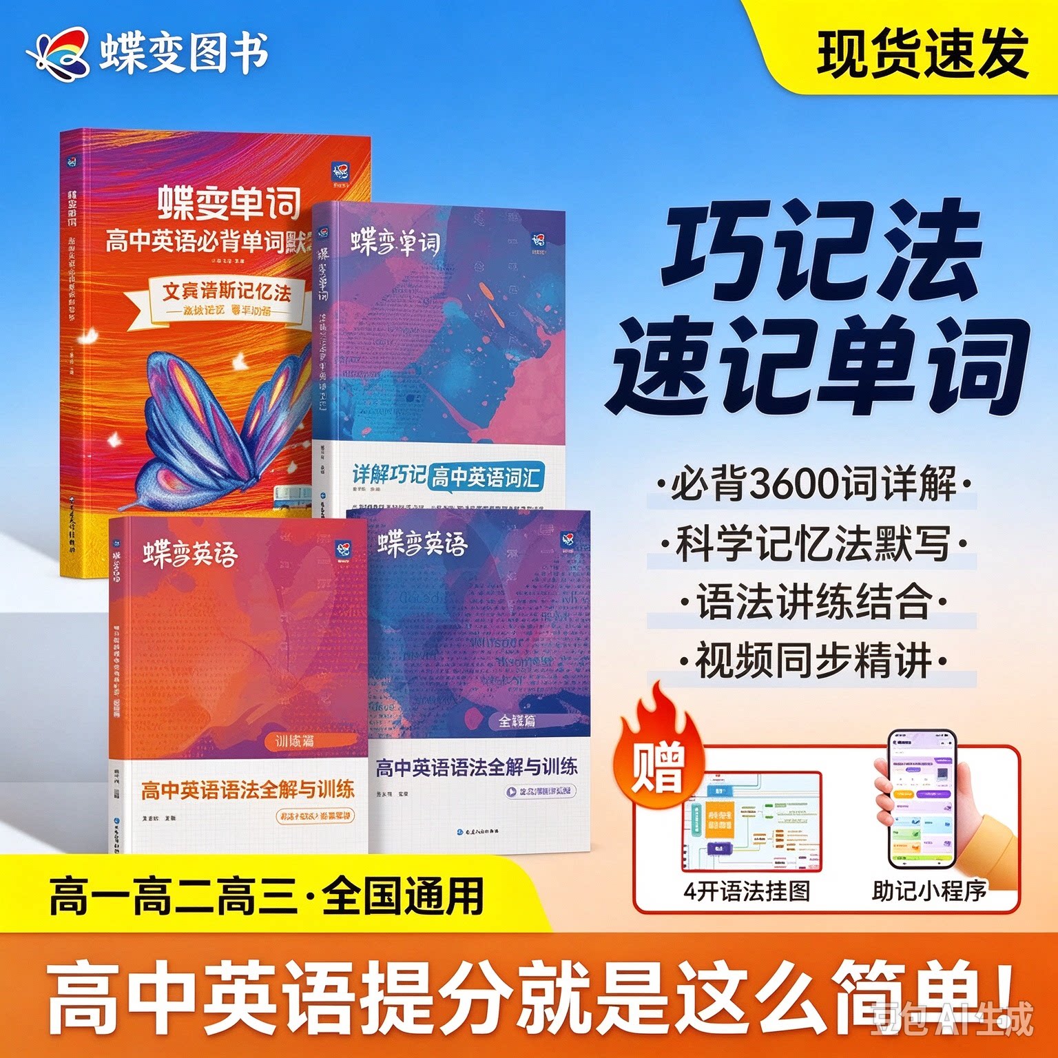 高考必背3600词英语单词记背神器