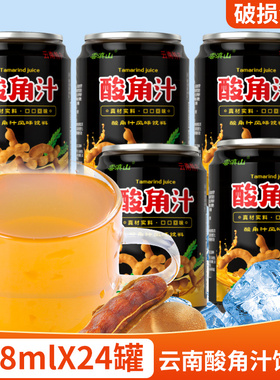 云南酸角汁饮料238mlx24瓶果汁酸甜饮料整箱饮品家用商用年货特产