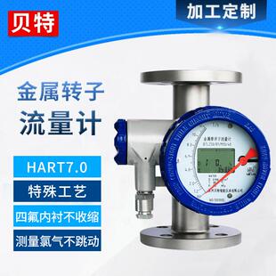 指针型数显金属管转子流量计DN50厂家