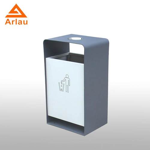 厂家直销户外垃圾桶单桶长方形果皮箱室外街道景区金属垃圾箱