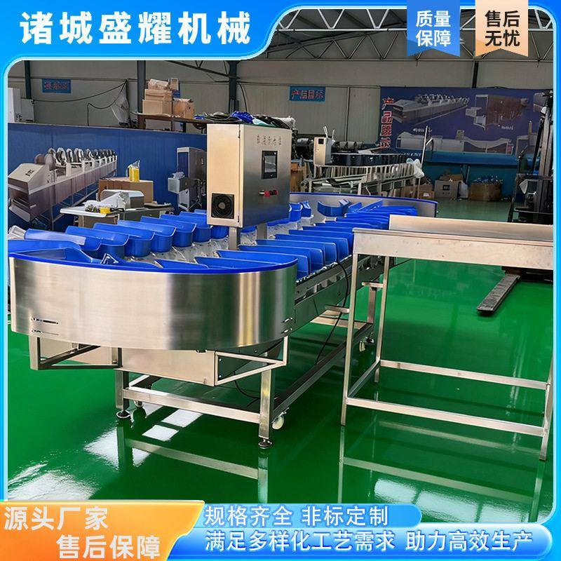 大闸蟹重量分选称5级柿饼大小分拣机鸭掌克重分选机盛耀