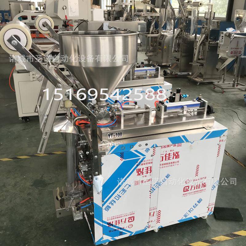 气动牙膏凝胶灌装机定量蜂蜜膏体灌装机小型秋梨膏瓶装罐装设备