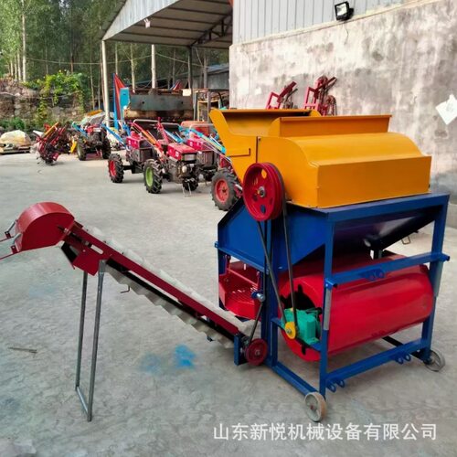 自动装袋花生打果机 新款家用花生摘果机 干花生秧果分离机