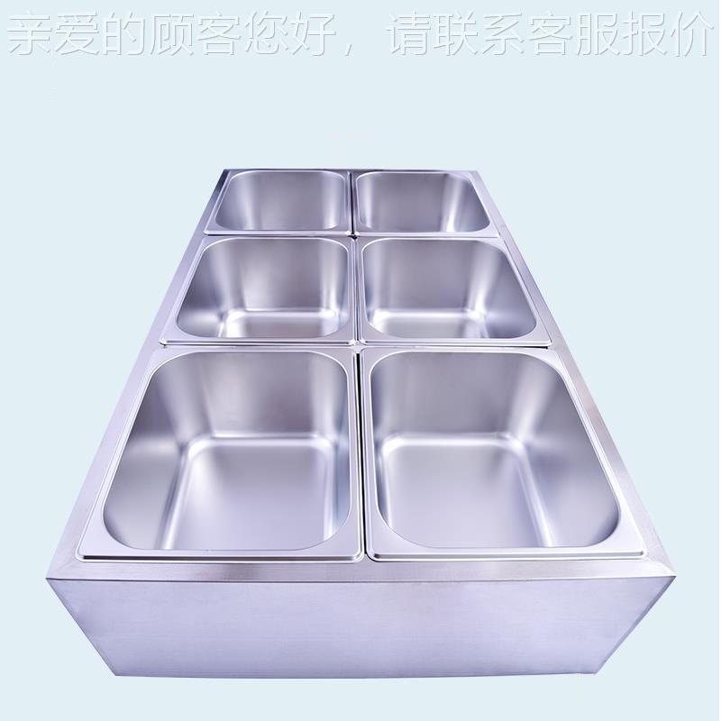 快餐堂保温商用台食保温打菜不锈钢饭店蒸菜266车加热温控热台汤