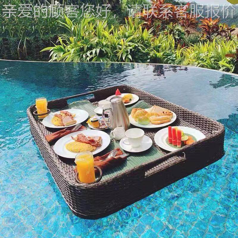 定制宿网48456红水上漂子托盘圆浮形藤编心形篮民酒店别墅游泳池,商业/办公家具,商用藤编家具,淘宝优惠券,粉丝福利购,淘宝优惠卷