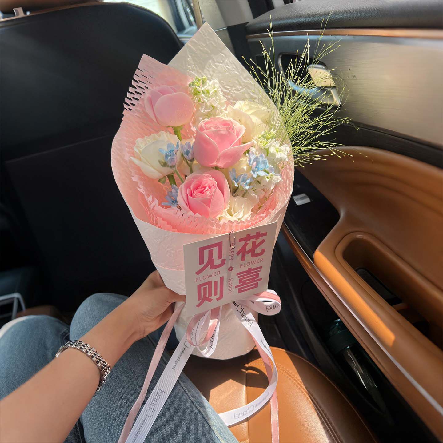 三八女神节粉玫瑰小花束鲜花速递同城配送企业团购包装礼物上海店
