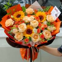 Nationwide sunflower bouquets, fresh flower express delivery, same-city delivery, girlfriend birthday gifts, graduation, college entrance examination, coming-of-age gifts, Beijing thumbnail 5