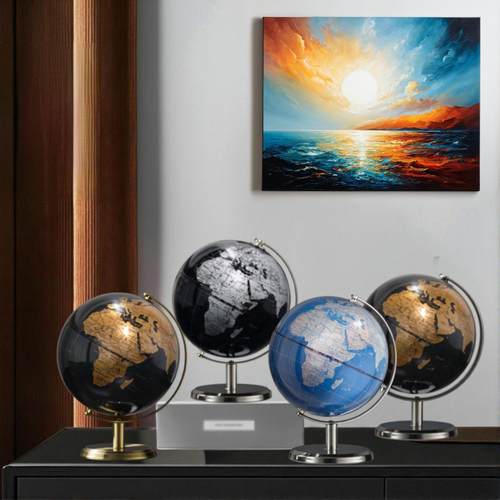 小号地球仪现代简约轻奢高档摆件家居装饰品客厅书房摆设办公礼品