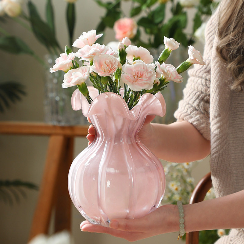艺术琉璃花瓶法式高级客厅插花瓶鲜花现代设计款酒店装饰插花花器,模玩/动漫/周边/娃圈三坑/桌游,文化/体育周边,淘宝优惠券,粉丝福利购,淘宝优惠卷